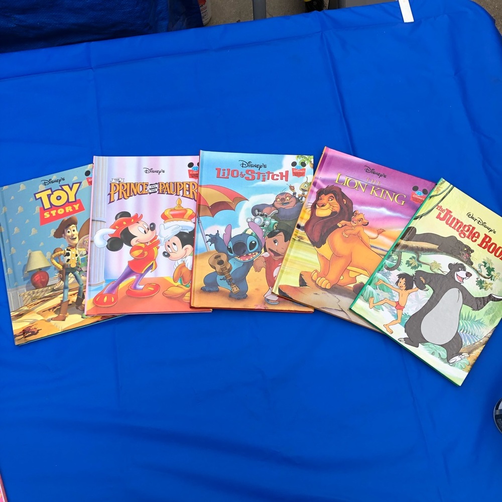 Set of 5 Hardcover Walt Disney Books